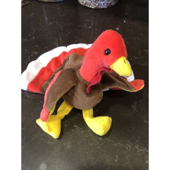 Lot Of 3 TY GOBBLERS Turkey SPINNER Spider CHoCOLATE Moose 5-6" Plush - Picture 4 of 5